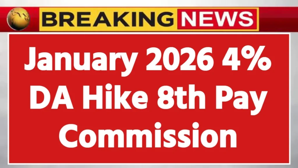 From January 2026 4% DA Hike Claim for Employees & Pensioners – 8th Pay Commission Latest