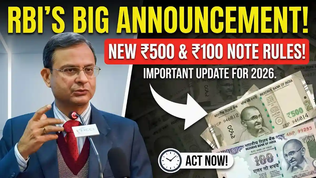 RBI Issues New Rules for ₹500 & ₹100 Notes Key 2026 Update Explained – Fact Check