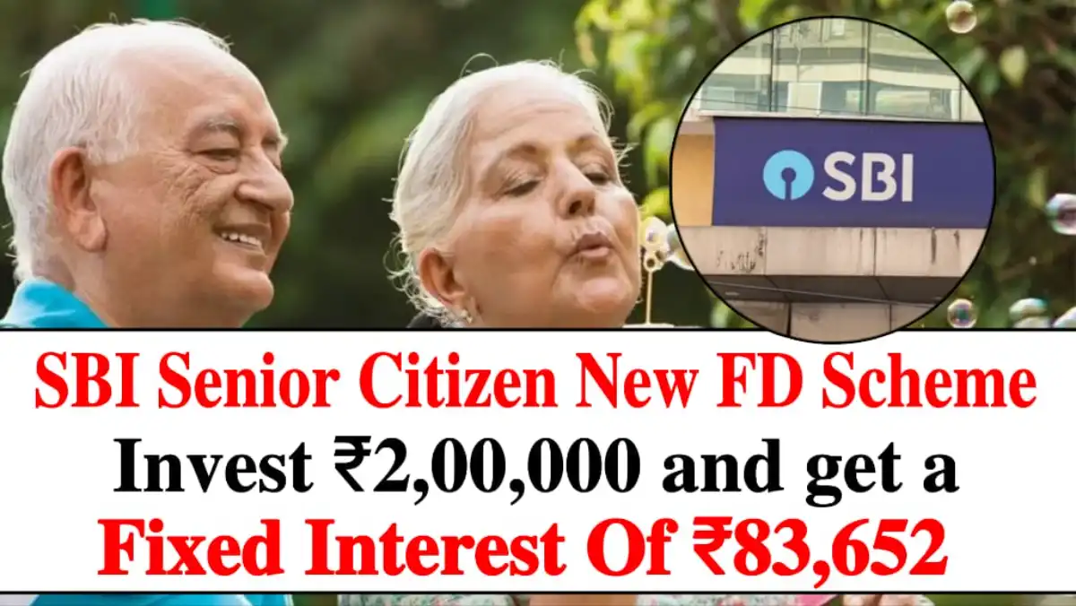 SBI New FD For Senior Citizens – Invest ₹200,000 & Earn ₹83,652 Fixed Interest